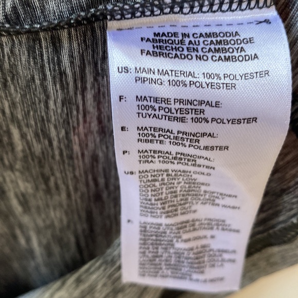 Adidas climalite Racerback Running Tank, Size L, Gray with coral trim, NWOT - Picture 7 of 10